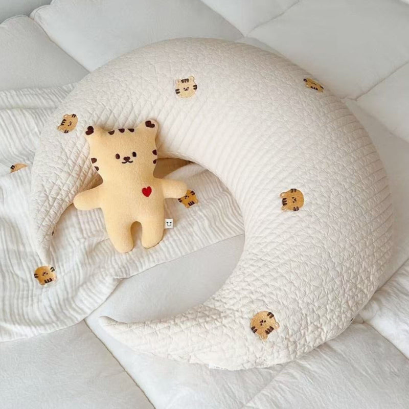 Oversized Moon Pillow Baby Nursery Cushion  - Just Kidding Store