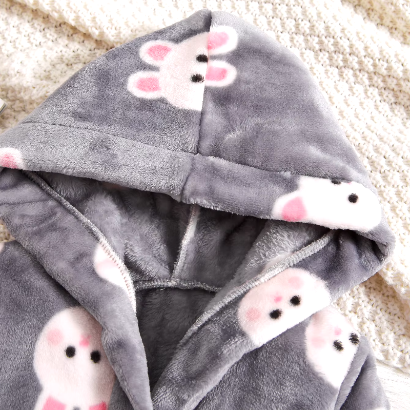 Bunny Plush Hooded Robe - Just Kidding Store
