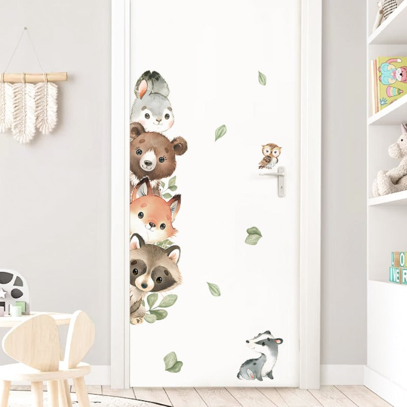Forest Animals Corner Wall Decal - Just Kidding Store