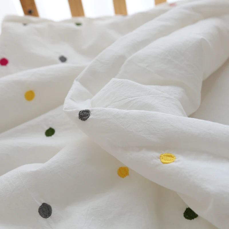 Embroidered Cotton Muslin Bedspread - Just Kidding Store