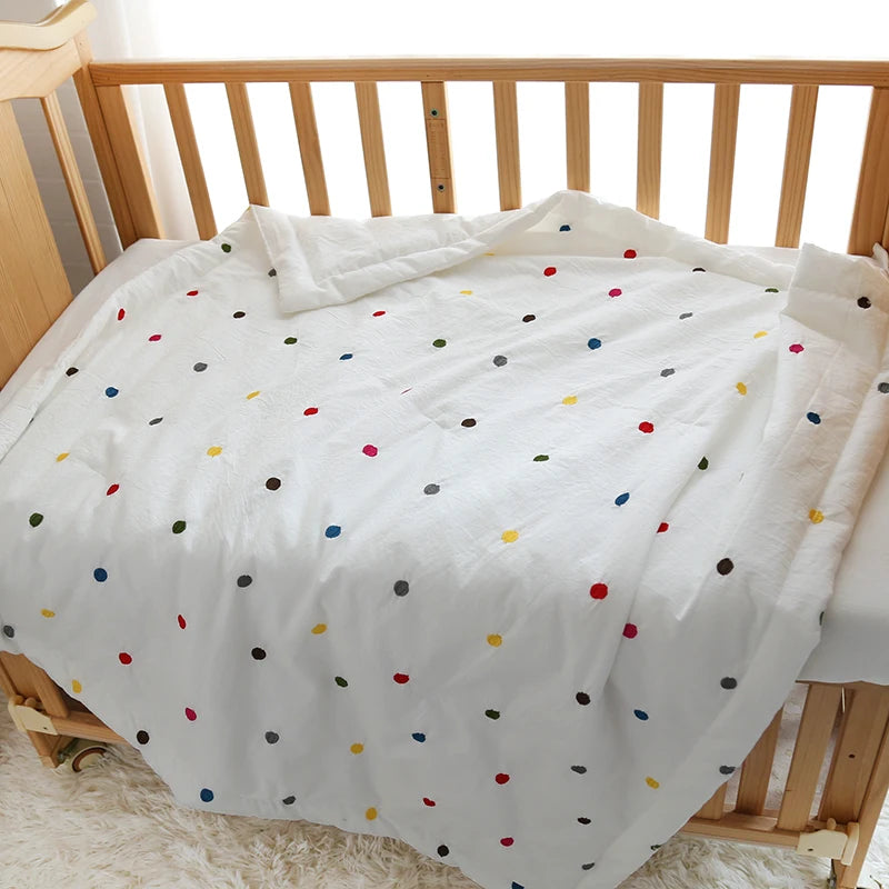 Embroidered Cotton Muslin Bedspread - Just Kidding Store
