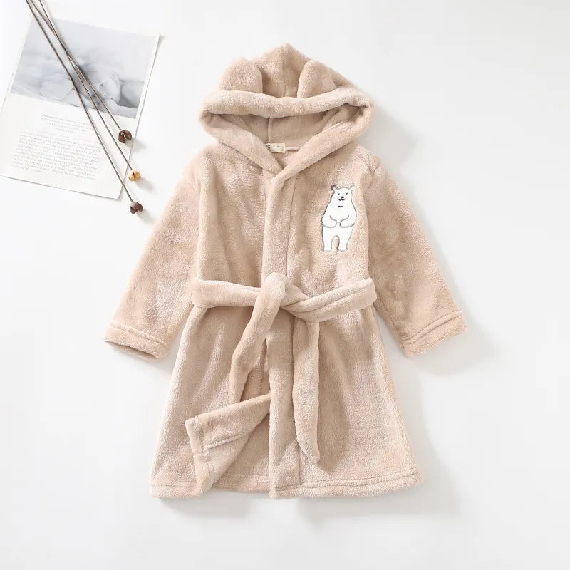 Polar Bear Flannel Robe - Just Kidding Store