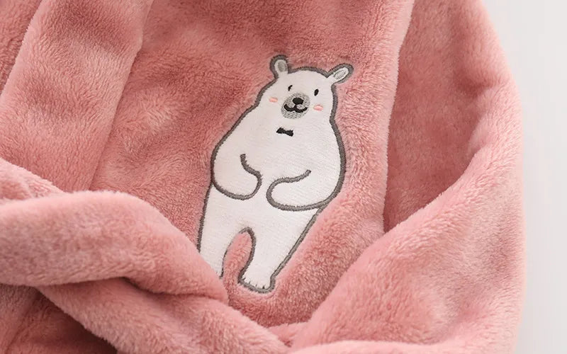 Polar Bear Flannel Robe - Just Kidding Store