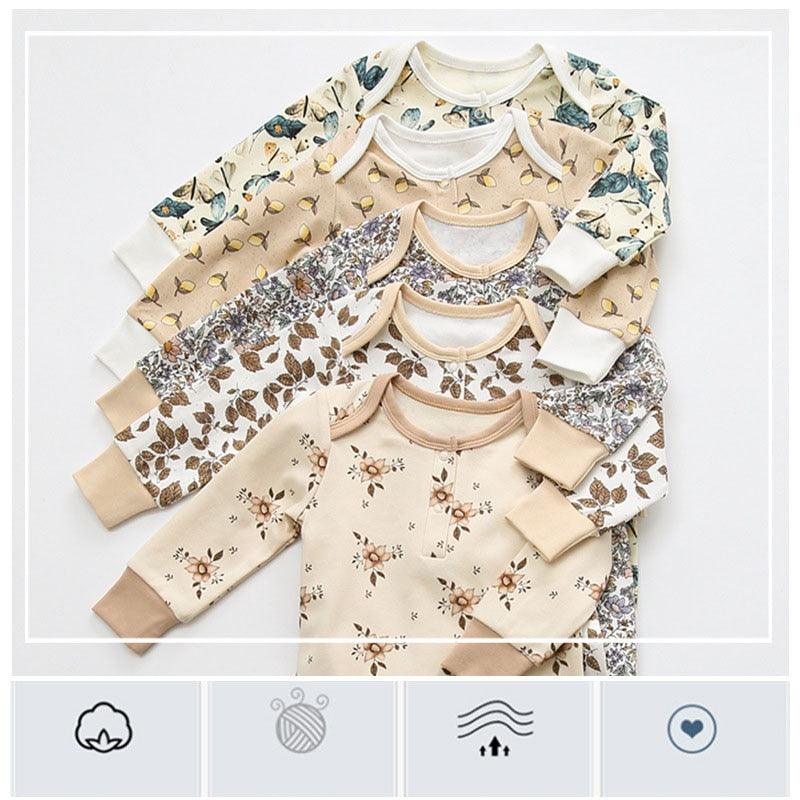 Boho Floral Print Baby Infant Romper - Just Kidding Store