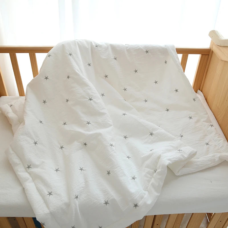 Embroidered Cotton Muslin Bedspread - Just Kidding Store