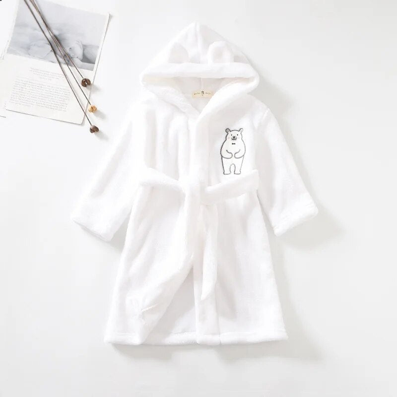 Polar Bear Flannel Robe - Just Kidding Store
