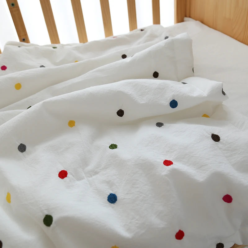 Embroidered Cotton Muslin Bedspread - Just Kidding Store