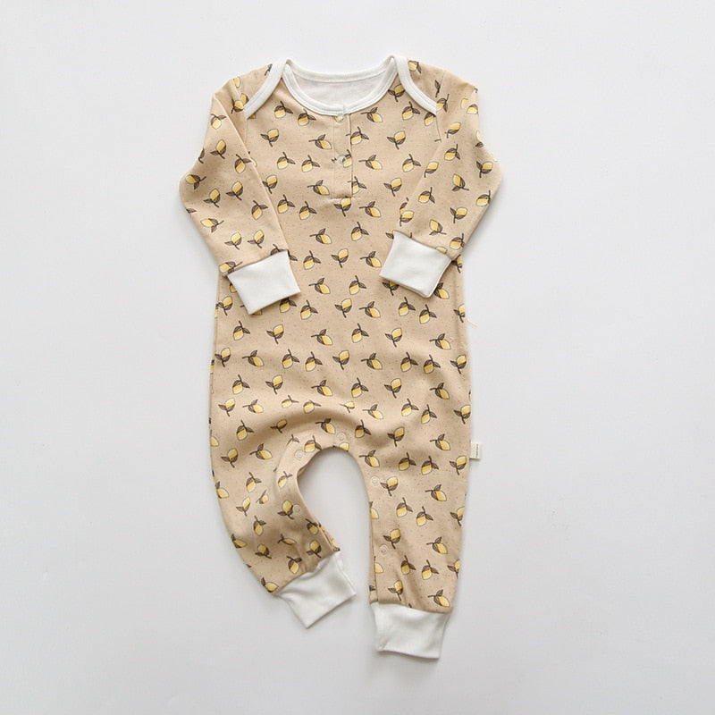 Boho Floral Print Baby Infant Romper - Just Kidding Store