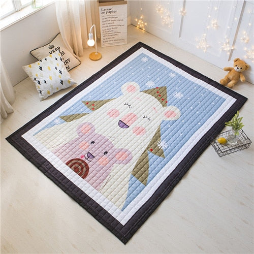 Oversized Play Mat - Quilted Anti Skid Carpet - Just Kidding Store