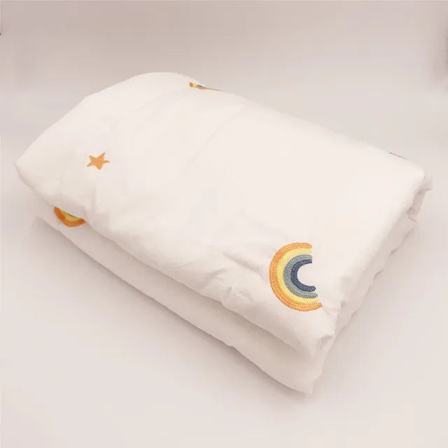 Embroidered Cotton Muslin Bedspread - Just Kidding Store