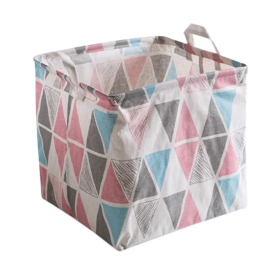 Cube Canvas Basket - Toy Storage Box - Just Kidding Store
