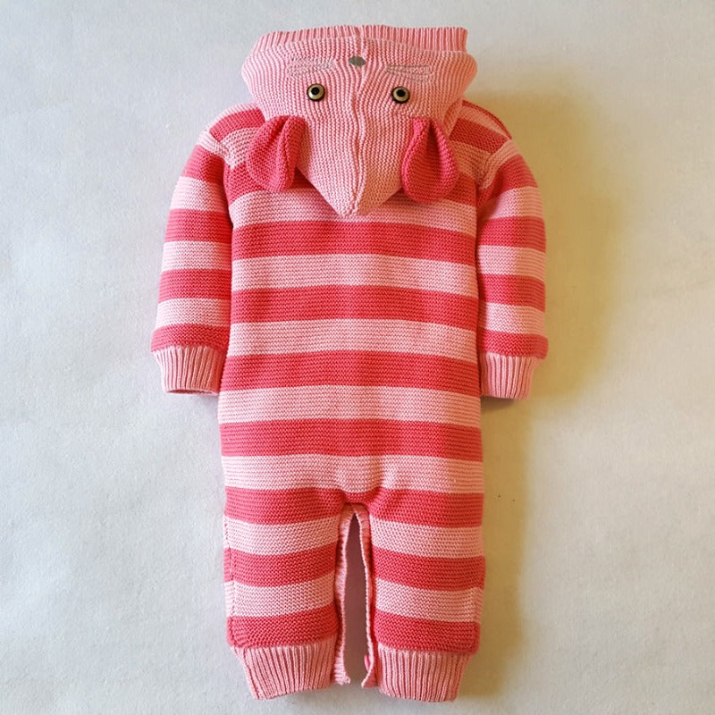 Knit Winter Sherpa Baby Infant Toddler Romper - Just Kidding Store