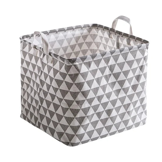 Cube Canvas Basket - Toy Storage Box - Just Kidding Store