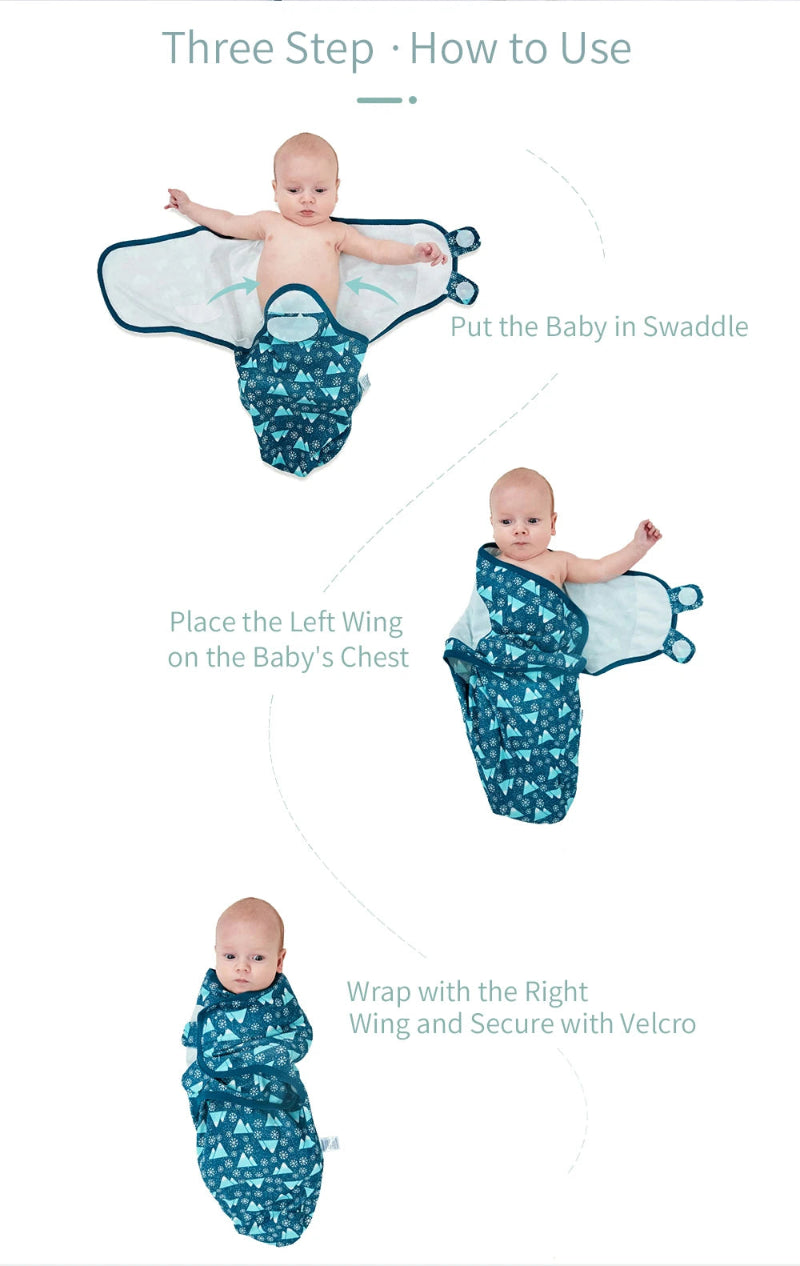 Easy Swaddle Wrap Set - Soft Baby Cocoon - Just Kidding Store