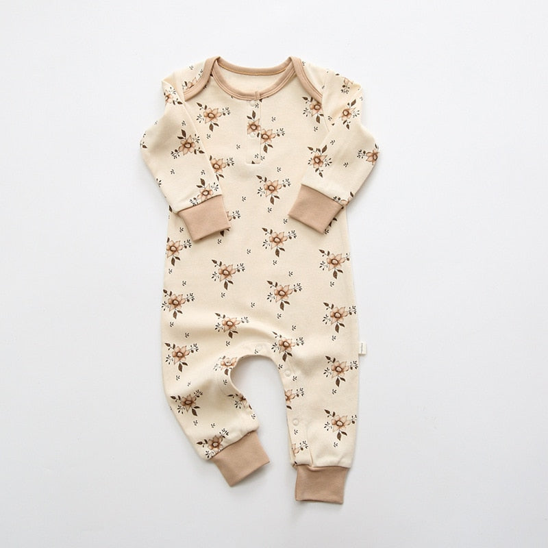 Boho Floral Print Baby Infant Romper - Just Kidding Store