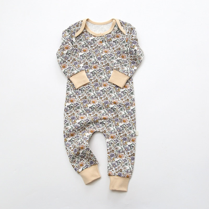 Boho Floral Print Baby Infant Romper - Just Kidding Store