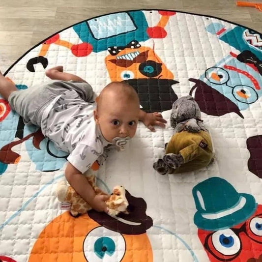 Activity Play Mat - Kids Toy Storage Bag - Robots - Just Kidding Store