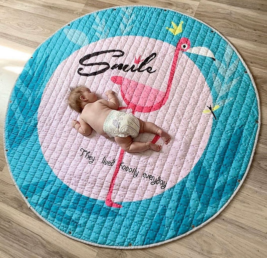 Activity Play Mat - Toy Storage Bag - Flamingo