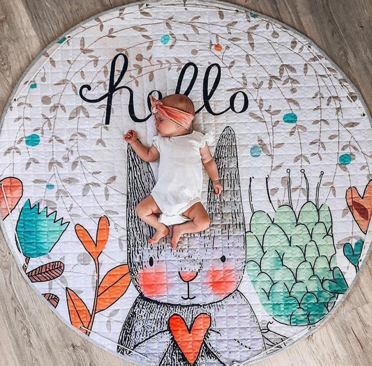 Activity Play Mat - Toy Storage Bag - Hello Bunny