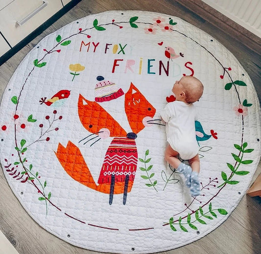 Activity Play Mat - Toy Storage Bag - My Foxy Friends