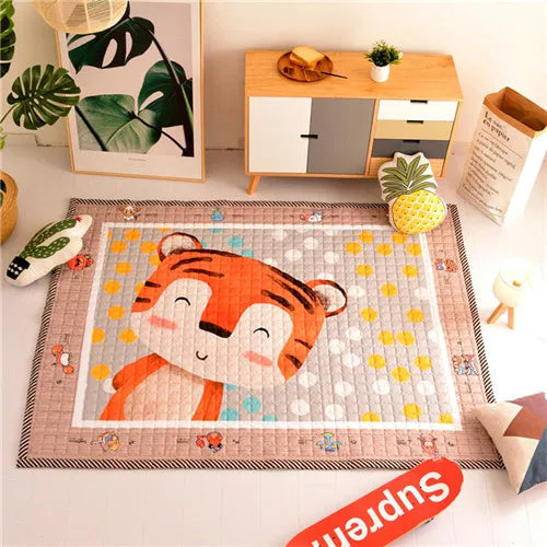 Tiger Play Mat - Quilted Anti Skid Carpet