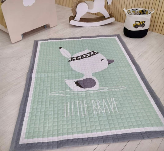 Oversized Play Mat - Quilted Anti Skid Carpet - Just Kidding Store