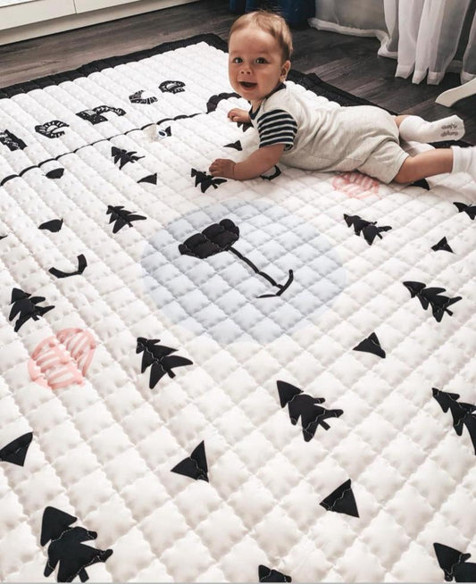 Oversized Kids Play Mat - Quilted Anti Skid Carpet - Just Kidding Store