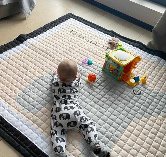 Oversized Kids Play Mat - Quilted Anti Skid Carpet - Just Kidding Store