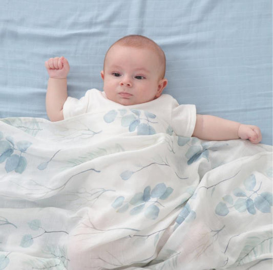 Bamboo Cotton Baby Muslin Swaddle Blanket - Just Kidding Store