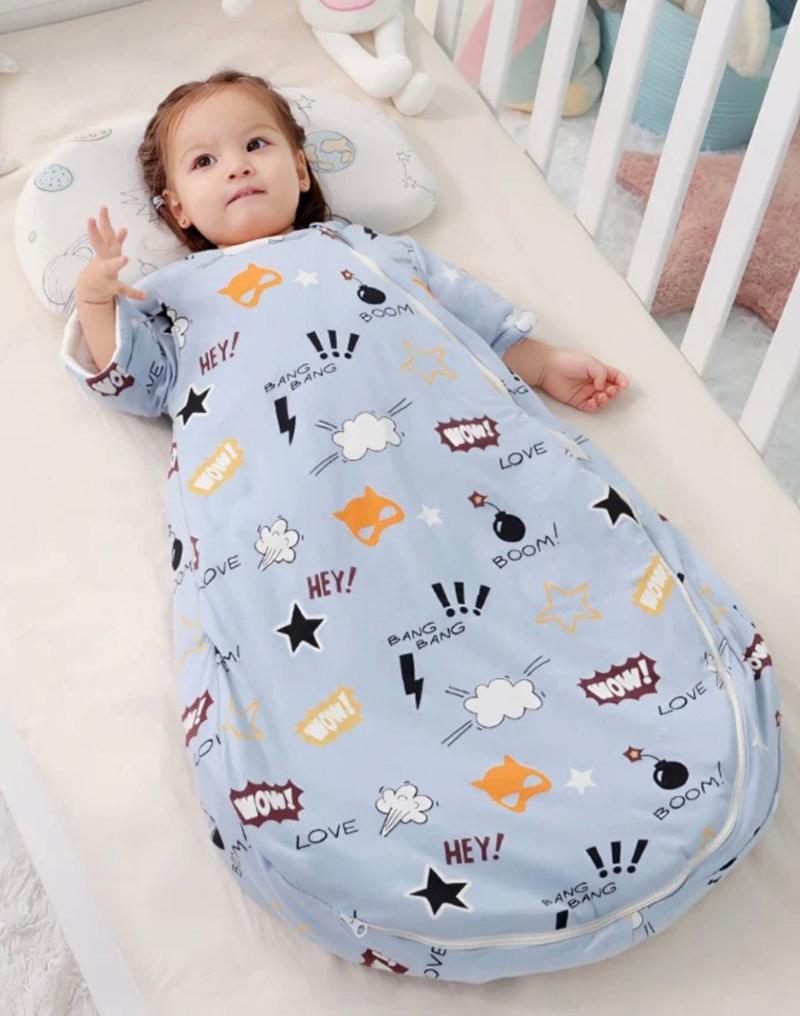 Sleeping Bag Thick Winter Detachable Sleeves Anti-Kick Sleepsack Just Kidding Store