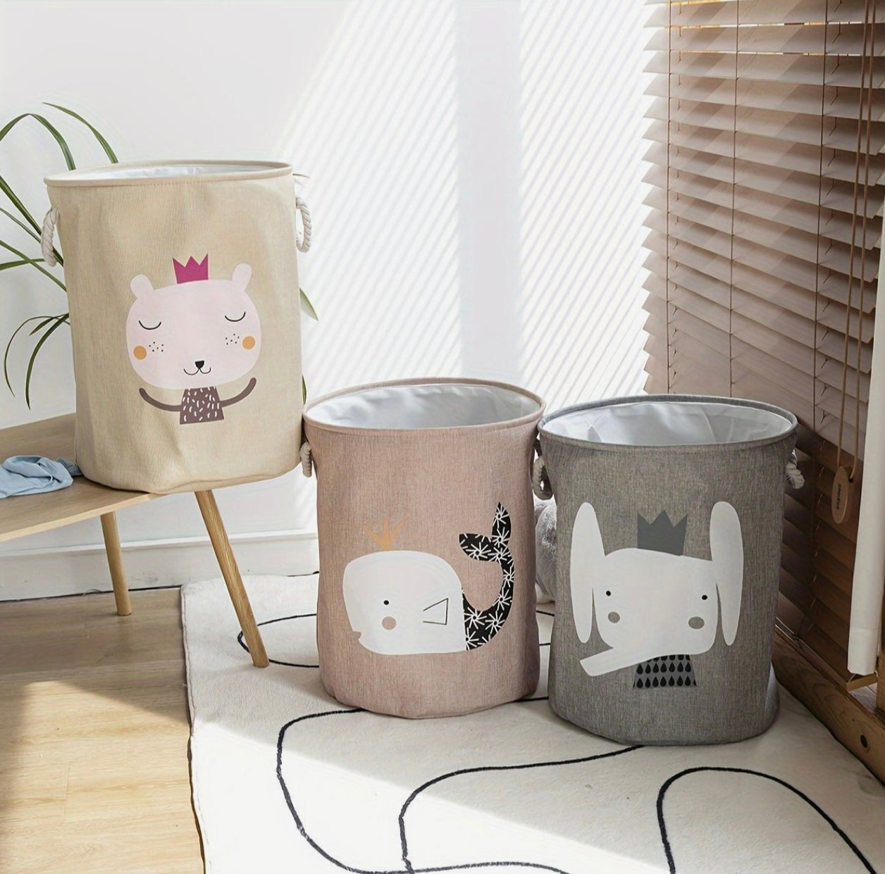 Large Toy Storage Basket With Handles