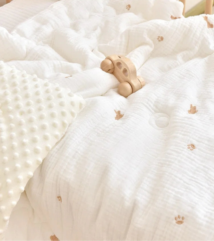 Embroidered Winter Cotton Bed Cover - Just Kidding Store