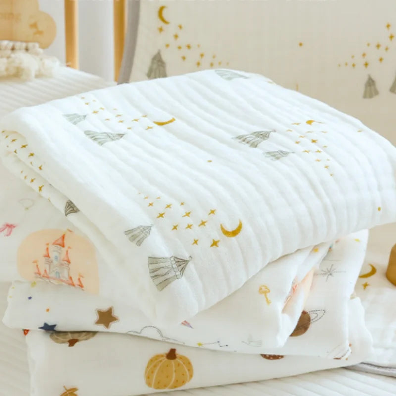 Celestial Dreams 6-Layer Bamboo Cotton Muslin Blanket - Just Kidding Store