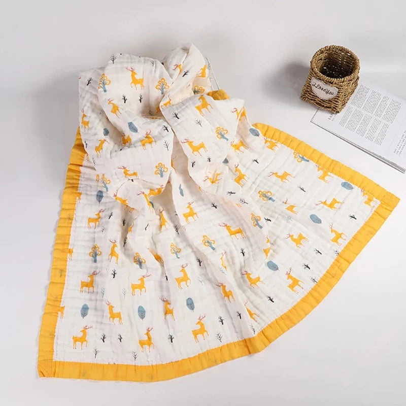 6 Layers Cotton Muslin Blanket - Just Kidding Store
