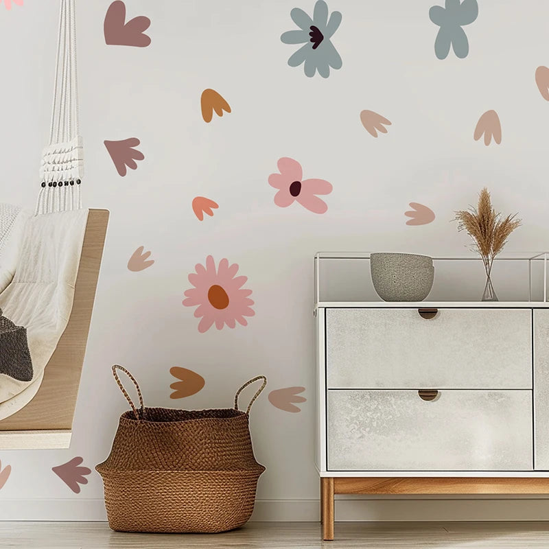 Retro Floral Wall Stickers - Just Kidding Store