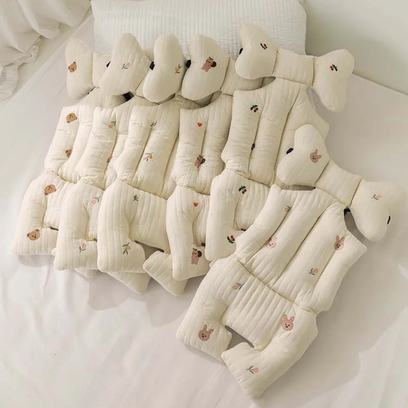 Embroidered Stroller Liner - Thicken Pram Pad - Just Kidding Store