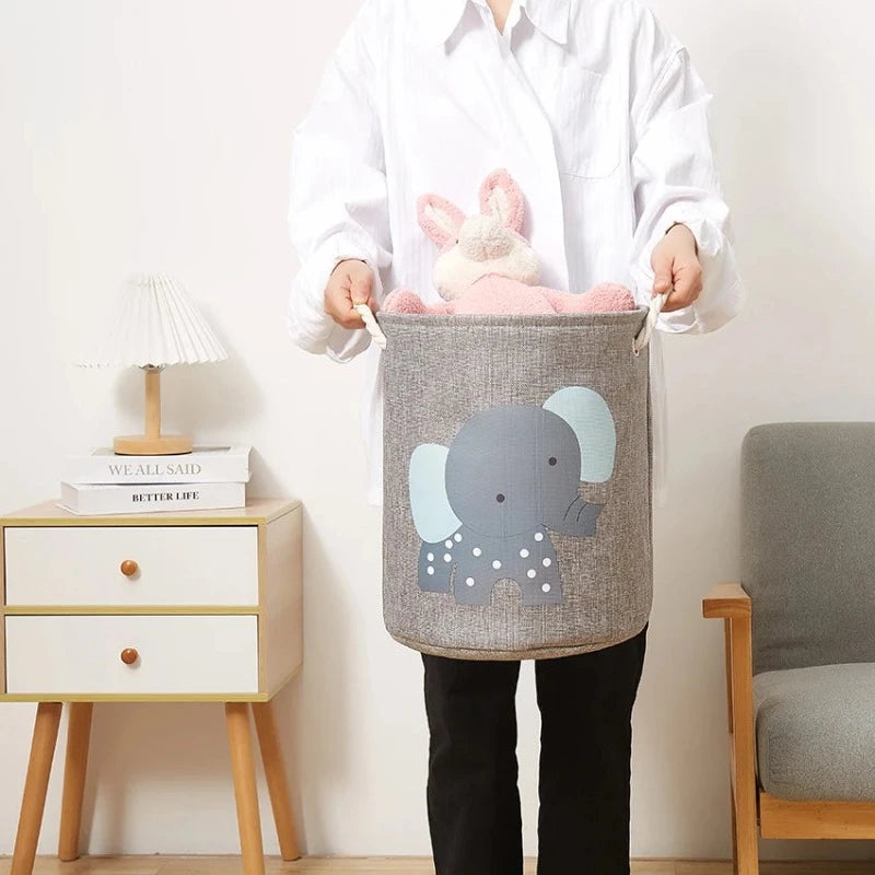 Toy Storage Basket With Handles - Just Kidding Store