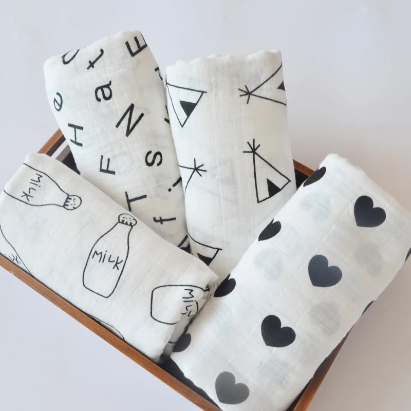 Milk Bottle Cotton Muslin Blanket - Just Kidding Store