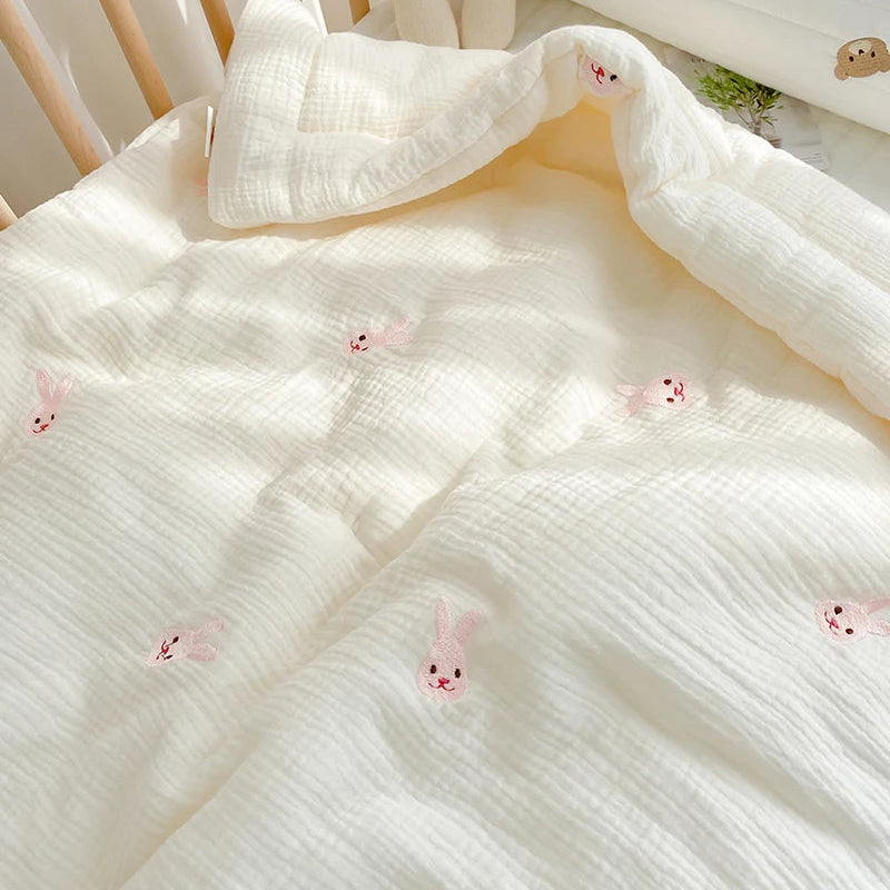 Winter Thick Muslin Cotton Bed Cover - Just Kidding Store