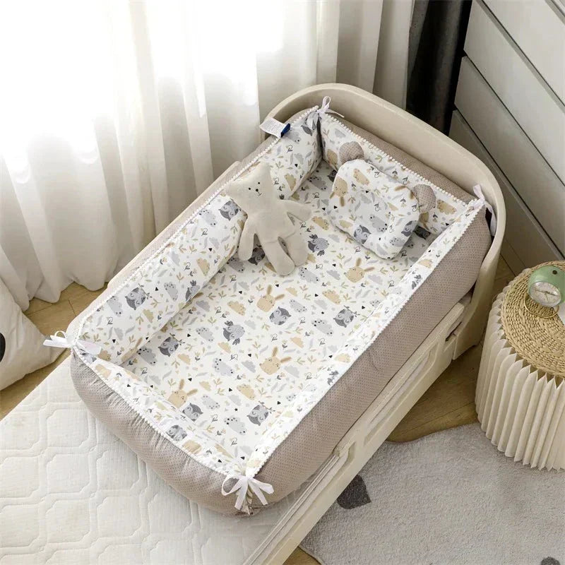 Baby Nest - Portable High Border Infant Crib - Just Kidding Store