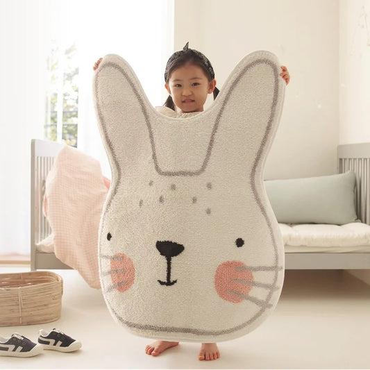 White Bunny Non-Slip Rug - Just Kidding Store