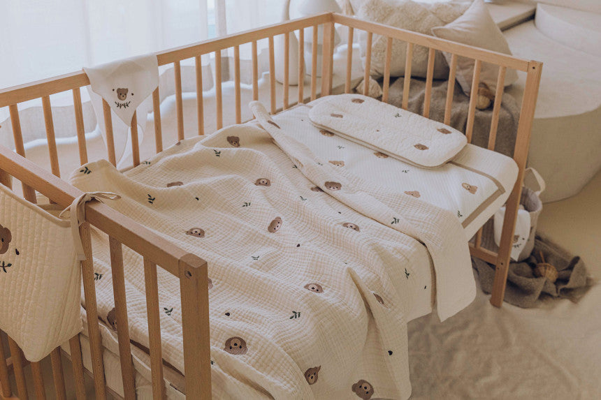 Korean Style Cotton Blanket - 6 Layers Muslin Swaddle - Just Kidding Store
