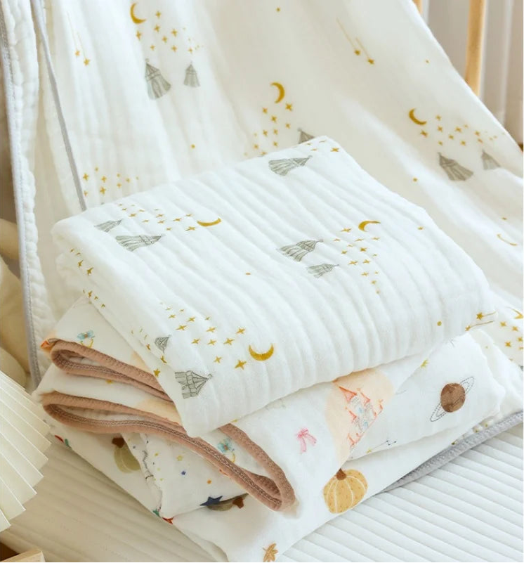 Celestial Dreams 6-Layer Bamboo Cotton Muslin Blanket - Just Kidding Store