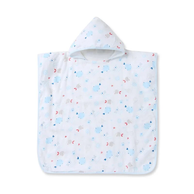 Bamboo Fiber Hooded Towel - Bath Cloak - Just Kidding Store