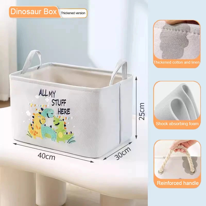 Canvas Storage Basket - Toys Organizer - Just Kidding Store