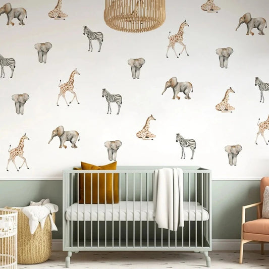 Wild Africa Large Nursery Wall Decals - Just Kidding Store