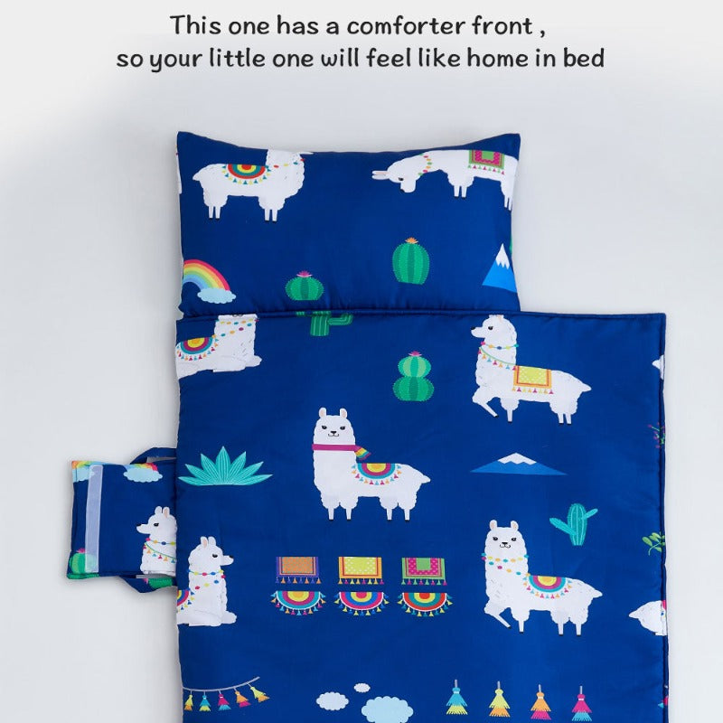 Nap Mat With Removable Pillow - Carry Sleeping Bag - Just Kidding Store
