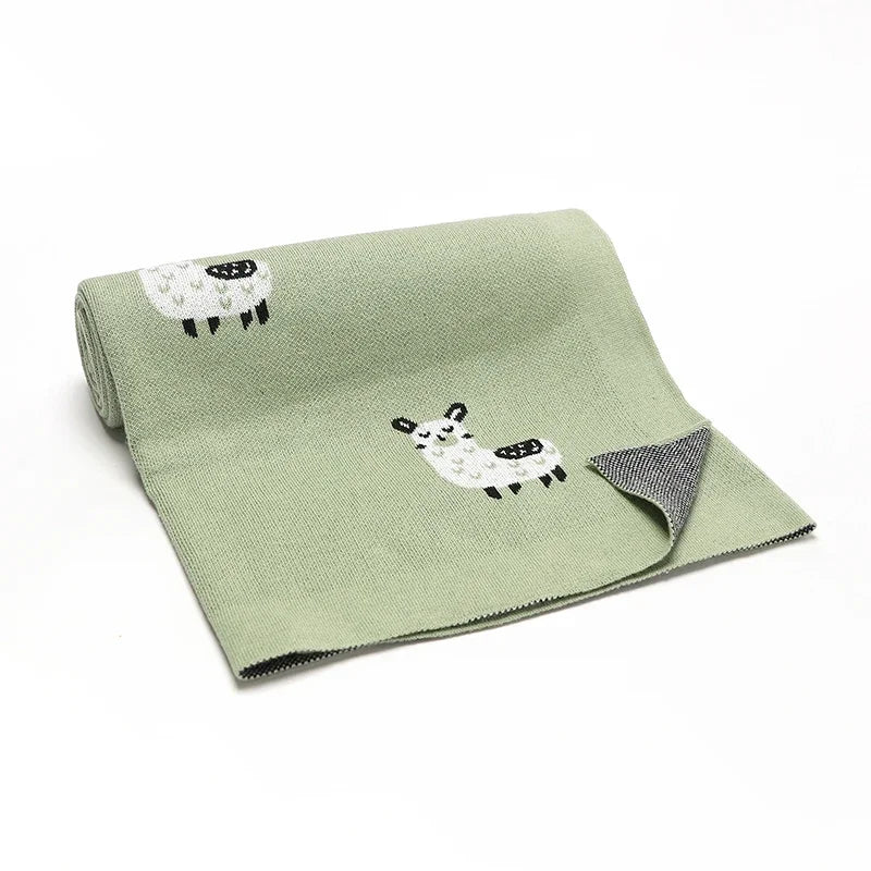 Baby Alpaca Cotton Knitted Blanket - Just Kidding Store