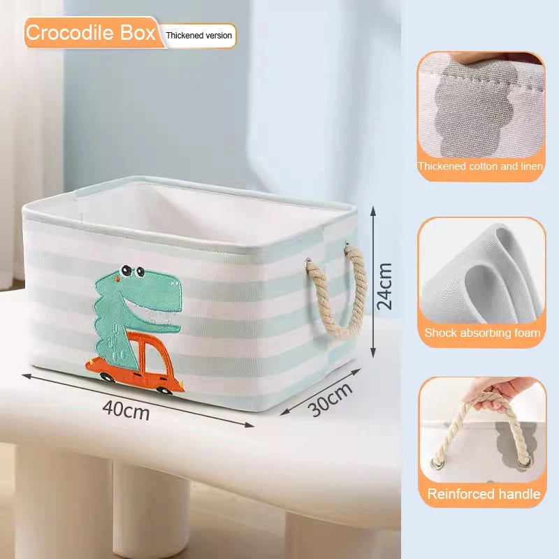 Canvas Storage Basket - Toys Organizer - Just Kidding Store