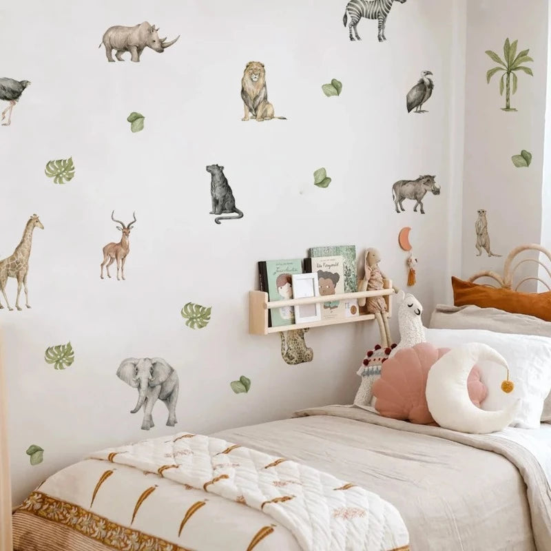 Wild Africa Nursery Children Wall Decals - Just Kidding Store